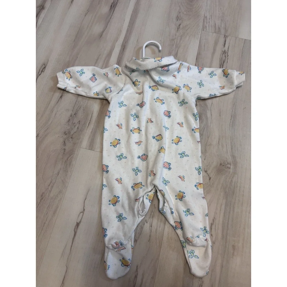 Y2K Carters‎ Baby Turtle Footie Sleeper One Piece Buttons 0-3 months